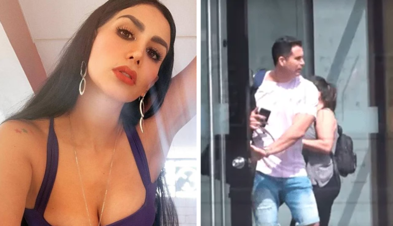 Pareja de Leysi Suárez es ampayado a las afueras de la casa de persona desconocida