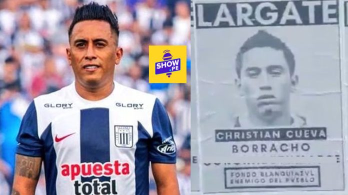Hinchas se hartan de Christian Cueva y pegan afiches en Matute: “Lárgate, borracho”