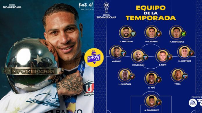 Paolo Guerrero figura en el once ideal de la Copa Sudamericana 2023