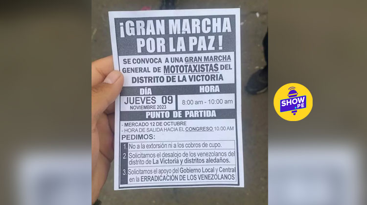 Mototaxistas de La Victoria anuncian marcha contra extorsiones y cobro de cupos