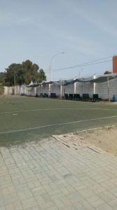 Las canchas y ambientes se encontraban en pésimo estado de conservación y estaban abandonados.