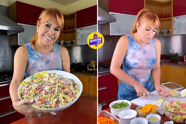 ¡TODA UNA CHEF! Magaly lanza receta para preparar una rica ensalada en la cena navideña