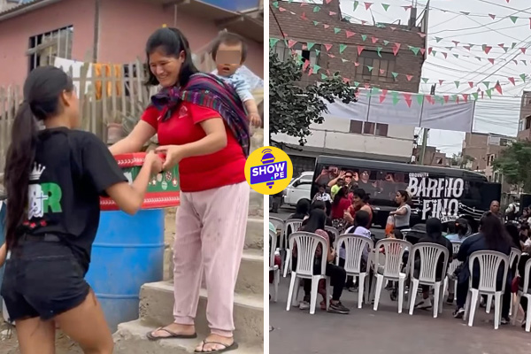 Samahara Lobatón más unida a Bryan Torres: reparten canastas y arman chocolatada a niños de El Agustino