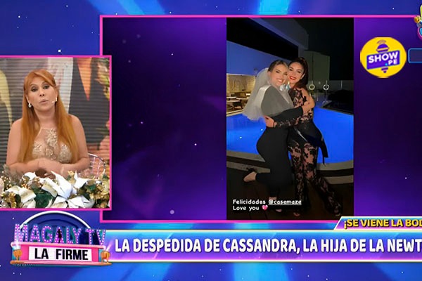 Magaly acusa a Cassandra Sánchez de usar Photoshop en fotos de su despedida de soltera