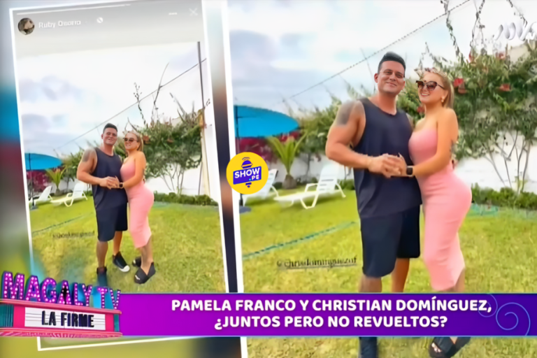¡No cambia sus mañas! Christian Domínguez posa con rubia ‘fan’ agarrado de la mano