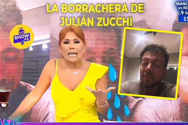 Magaly reprende a Julián Zucchi por live en aparente estado de ebriedad: “Si cometes errores vas a pagar por ellos”