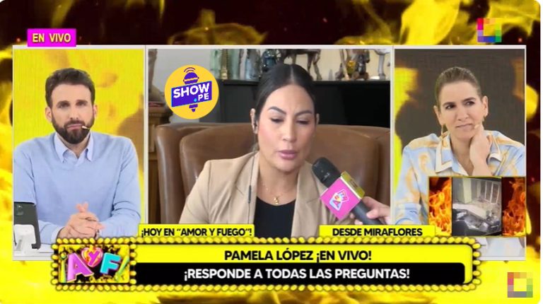 Pamela López responde en VIVO en Amor y Fuego, a declaraciones de Pamela Franco y presuntas vinculaciones