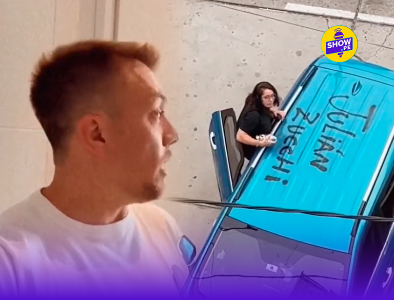 Yiddá pintando el auto de Julián
