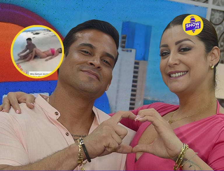 Christian Domínguez es captado limpiando los pies de Karla Tarazona