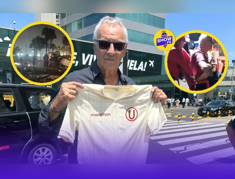 ¡De milagro! Jorge Fossati, DT de Universitario de Deportes sufre fuerte accidente y se salva de lo peor