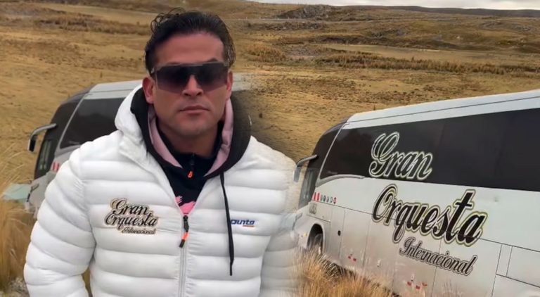 Christian Domínguez sufre accidente en Pasco y agradece estar con vida: “Gracias a Dios estamos bien”