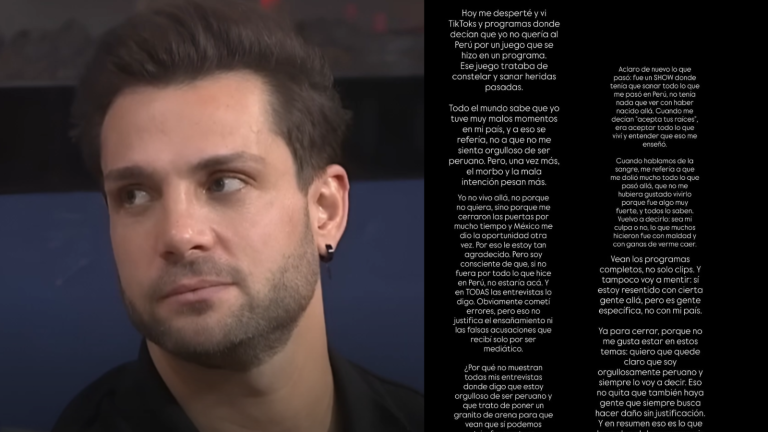 Nicola Porcella rompe su silencio tras polémica por “renegar” del Perú: “Estoy resentido con cierta gente, no con mi país”