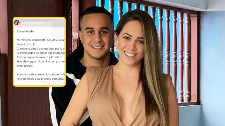 Melissa Klug anuncia el fin de su relación con Jesús Barco… ¡y luego borra el comunicado! “Cierro una etapa con gratitud”