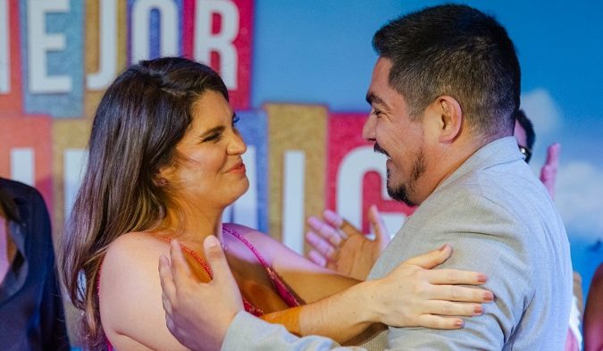 ¡Reencuentro explosivo! Nataniel Sánchez y Erick Elera paralizan la alfombra roja de ‘Mi Mejor Enemiga’